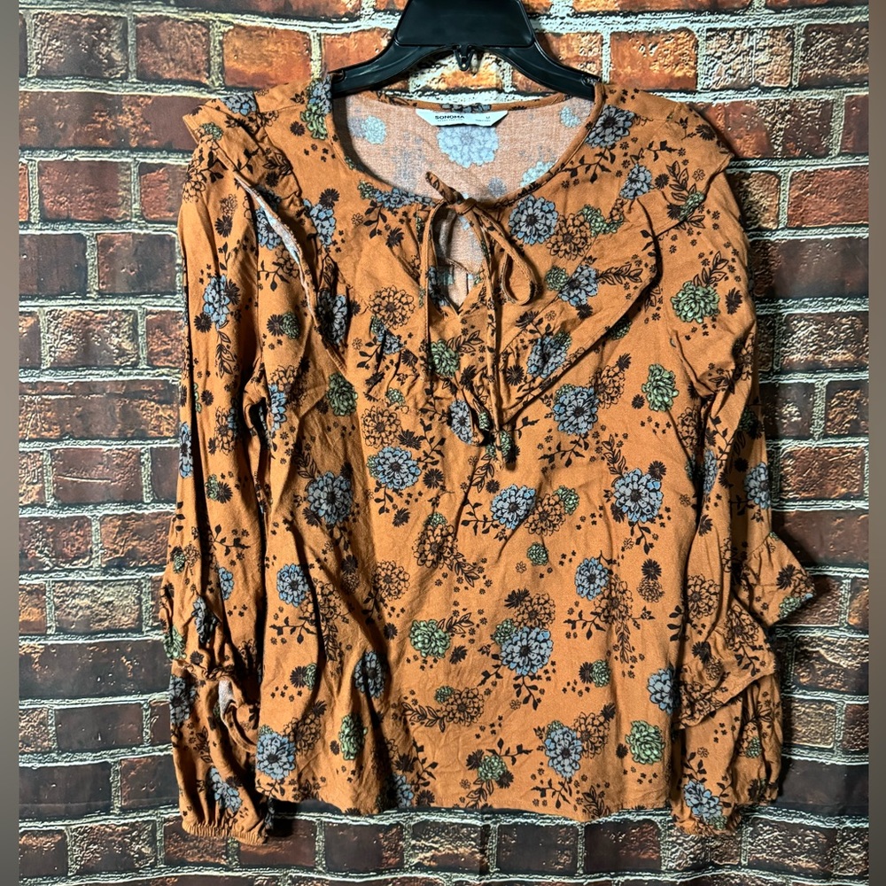 Sonoma Boho Blouse Sz M